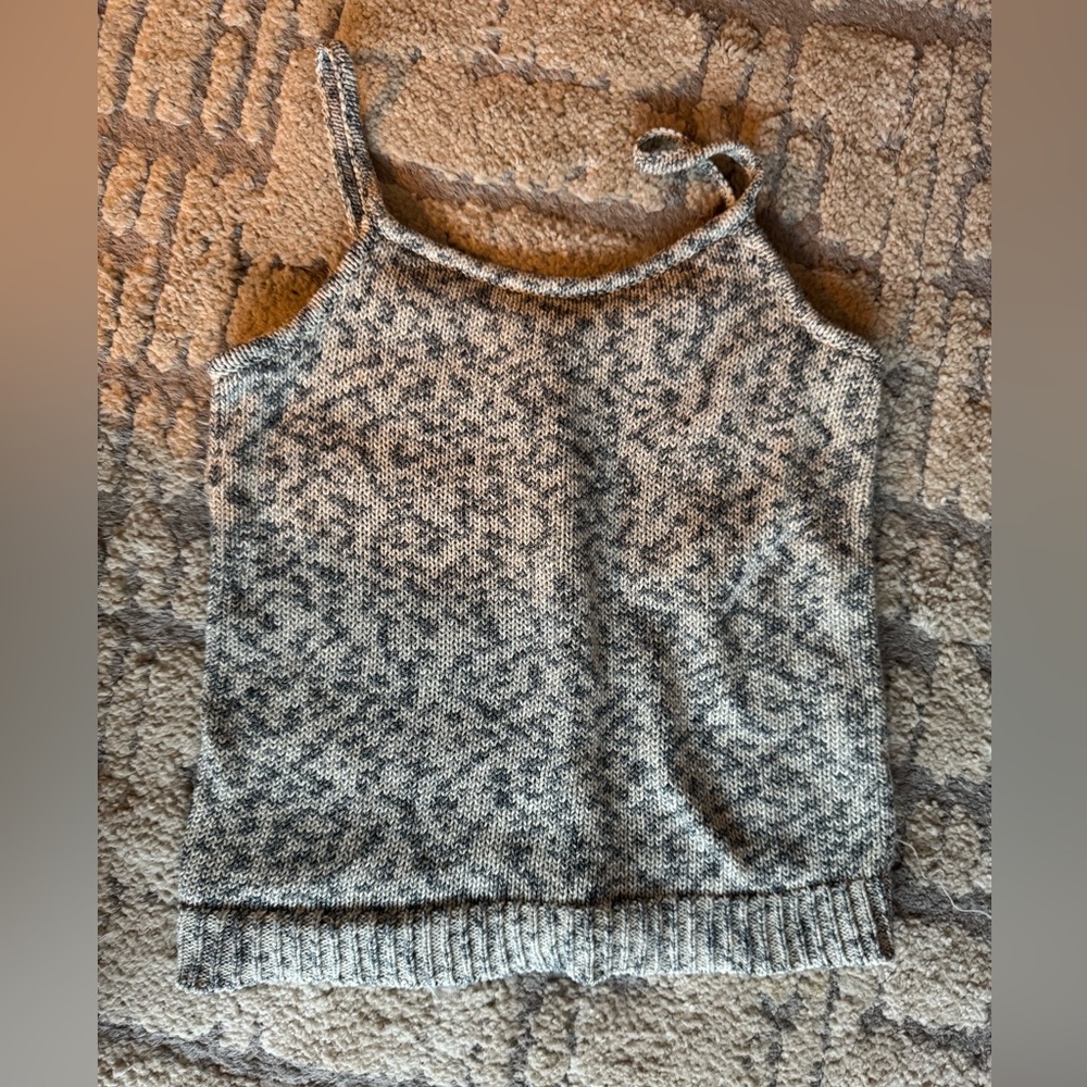 Madewell Gray Button-Up Knit Tank Top - Picture 8 of 8